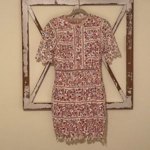 Floral crochet/lace dress